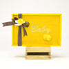 Yellow Sunshine Wooden Baby Shower Box ( Gender Neutral) - Little Surprise BoxYellow Sunshine Wooden Baby Shower Box ( Gender Neutral)
