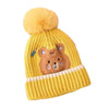 Yellow Ted Winter Cap Beanie & matching Neck Muffler 2pcs Set, 3yrs- 8yrs - Little Surprise BoxYellow Ted Winter Cap Beanie & matching Neck Muffler 2pcs Set, 3yrs- 8yrs