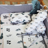 Dino Cot Bedding Set, White