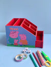 Personalised Stationery Stand With Drawer