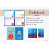 Personalised Label Set | Cricket