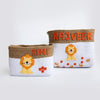 Baby Animals- Cotton Rope Baskets (Set Of 2)