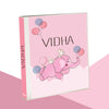 Elephant-Pink Theme Personalised Binder