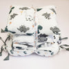 Dino Cot Bedding Set with Organic Baby Dohar Blanket, White