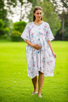 Snow White Maternity & Nursing Kaftan Dress