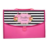 Personalised Expanding Pink Folder | Floral Flamingo