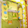 Jungle Love Cot Bedding Set with Organic Baby Dohar Blanket, Green
