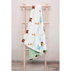 Animals Around The World Organic Baby Dohar Blanket, Mint