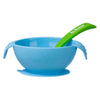 Silione First Feeding Bowl Set with Spoon - Ocean Breeze Blue Green
