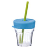 Universal Silicone Lid & Straw Travel Pack - Ocean Breeze Blue Green