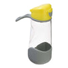 Tritan Sport Spout Drink Bottle 450ml- Lemon Sherbet Yellow Grey