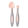 Toddler Fork Spoon Cutlery Set Tutti Fruiti Light Pink