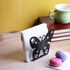 Blooming Butterfly Napkin Organizer - Black