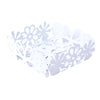 Designer Square Triple Floral Napkin Holder  - White
