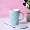 Tall Pastel Coffee Mug - Light Blue