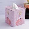 Flamingo square tissue box