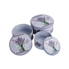 Round Lavender Vase Storage Tins (Set of 3)