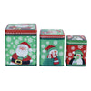Green Santa & Snowman Box (Set of 3)