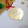 Personalised Circle with Dip Ornament