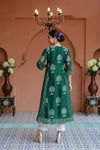 Premium Green Palm Chanderi Maternity Kurta + Bump Band Bottom + Dupatta