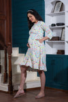Chic Floral Maternity & Nursing Dress