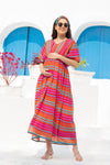 Vivacious Colorful Maternity Kaftan Dress