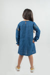 Linen Dress With Embroiderey Patch