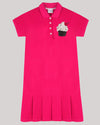 Polo Dress With Cherry With Muffin Motif