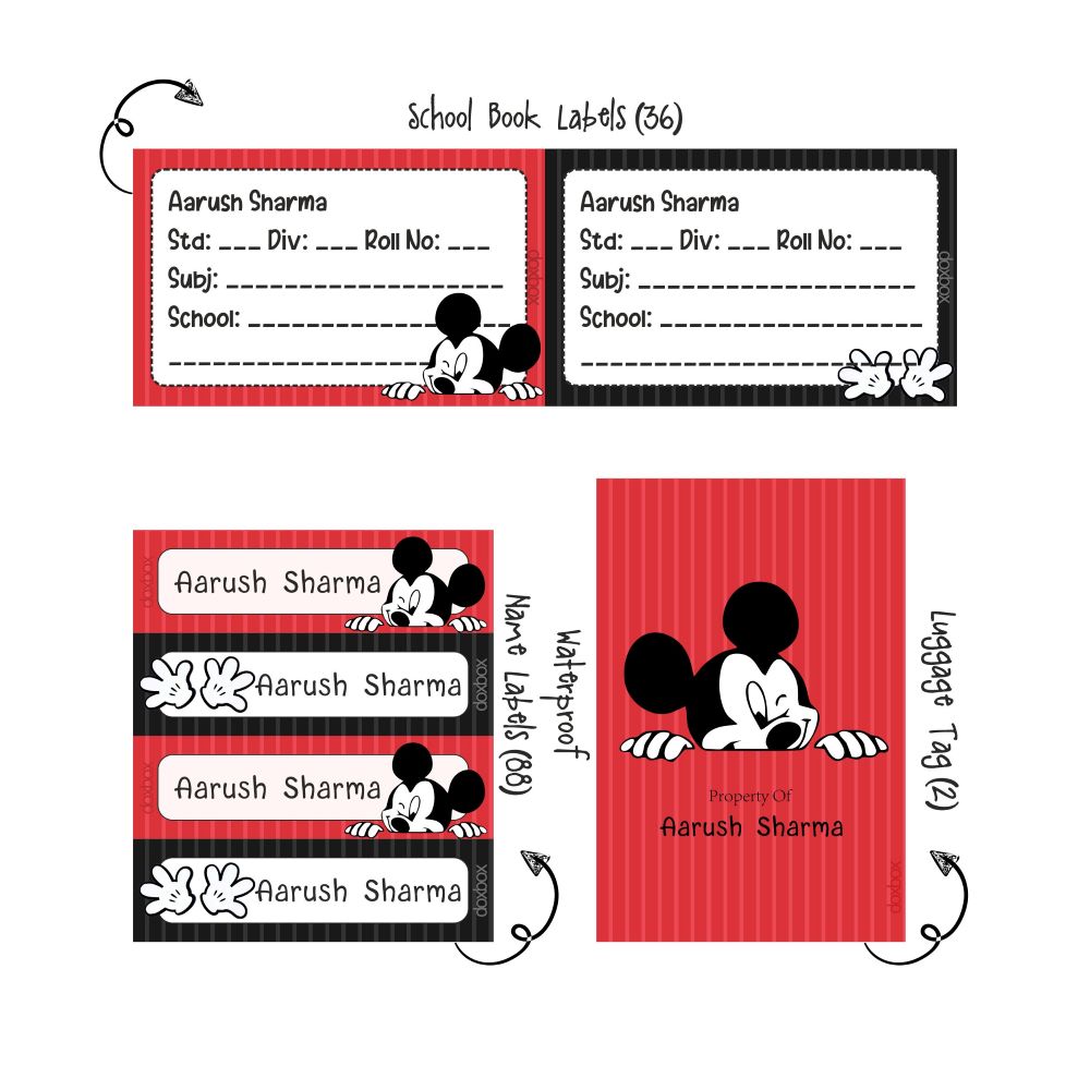 Personalised Back To School Combo | Mickey Mouse personalised-back-to-school-combo-mickey-mouse