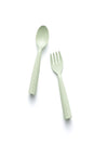 My First Cutlery Fork & Spoon Set  Key Lime