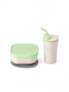 Sip & Snack- Suction Bowl with Sippy Cup Feeding Set  Vanilla/Lime