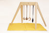 Wooden PlayGym with Mini Tent  - Mustard Sun