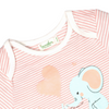 Blush Pink Stripes Bodysuit : Mamma & Baby Elephant