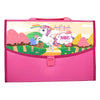 Personalised Expanding Pink Folder | Unicorn In A Field