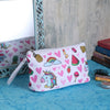 Pineapple and watermelon cosmetic multipurpose pouch