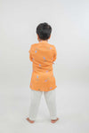 Orange Kurta-Pyjama