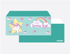 Unicorn Theme Personalised Envelope Set