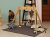 Wooden PlayGym with Mini Tent - Grey Polka