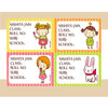 Little Miss Theme Personalised Label Set