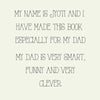 Why My Dad Is The Best? - Story Book Card